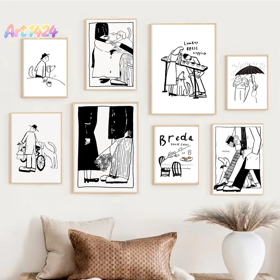 Korean Arts And Lifestyle - 1pc 스칸디나비아 미니멀리스트 아트 포스터 현대