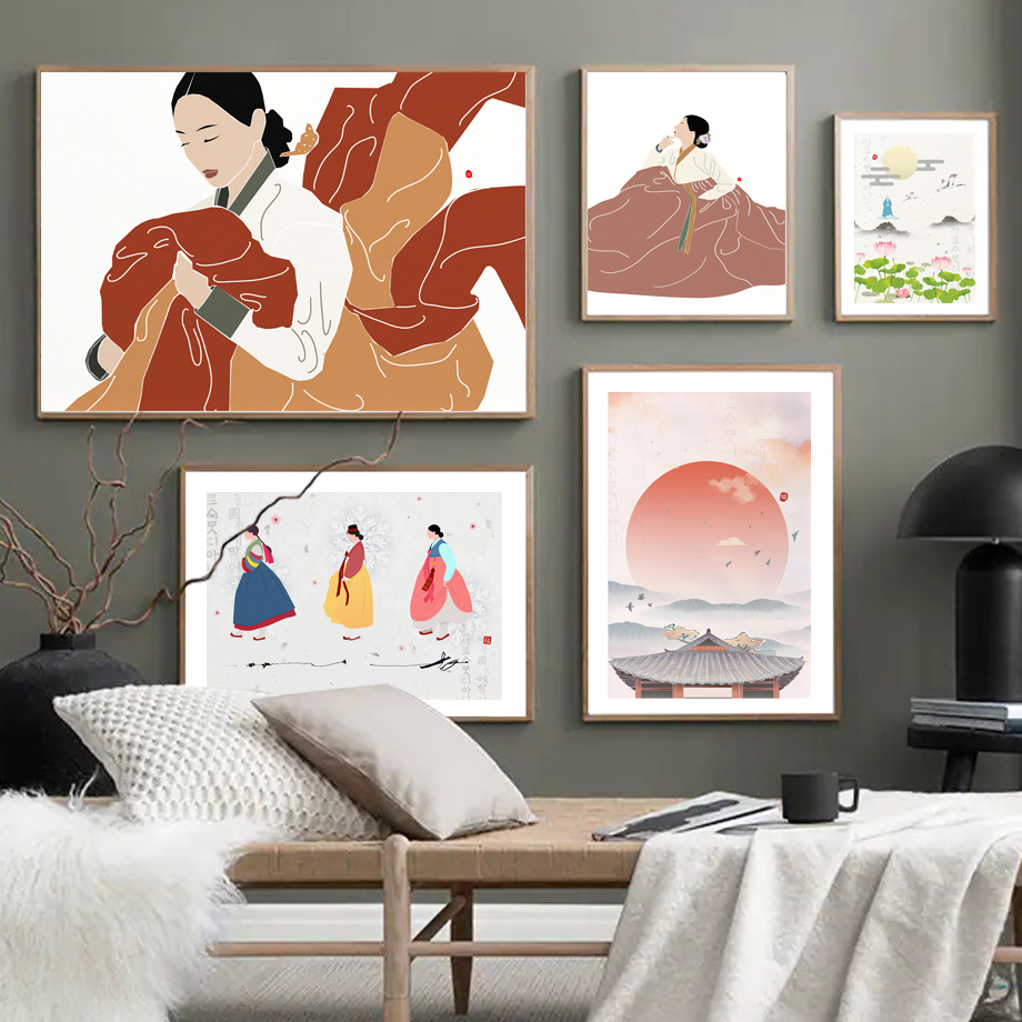 Korean Arts And Lifestyle - 한국 스타일 Boho 한복 소녀 아시아